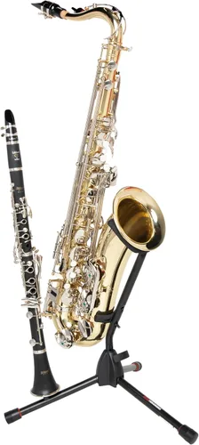 Vista 12 de Gator Frameworks Soporte estilo trípode alto para saxofones altos o tenores; (GFW-BNO-SAXTALL)