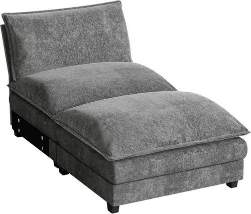 Vista 17 de Homall Sofá Seccional Modular de 80", Sofá Biplaza con Cojín de Doble Capa, Combinación DIY de Chenille Profundo Sofá Nube de 2 Asientos para Sala