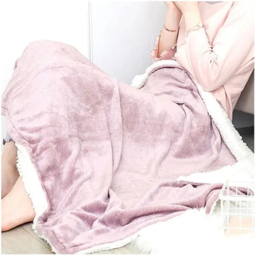 Vista 13 de Manta eléctrica ultra suave y cómoda con manta de cama de cierre automático, manta térmica de 7 capas