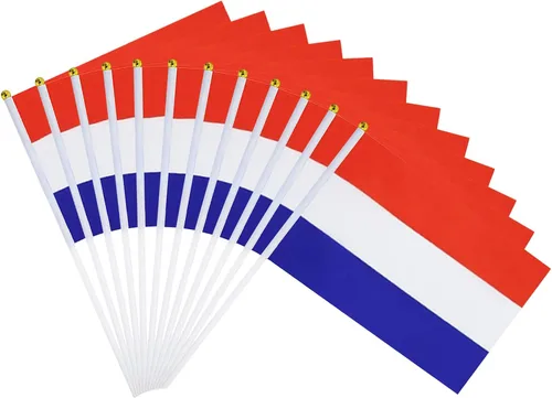 Vista 53 de Bandera de Australia Pequeña Bandera Australiana Paquete de 12 Mini Banderas de Mano Australianas en Palos para Desfiles de Fiesta, Eventos