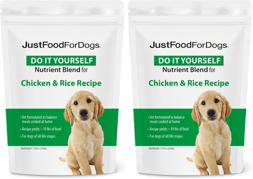 Vista 13 de JustFoodForDogs Mezcla de nutrientes DIY para comida casera para perros, carne de res y papa russet, 4.55 onzas