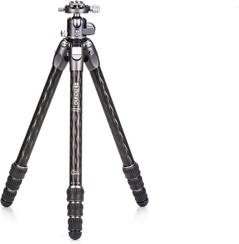 Vista 13 de Benro Tortoise CF Serie 2, trípode de 4 secciones con cabezal híbrido FS36PRO