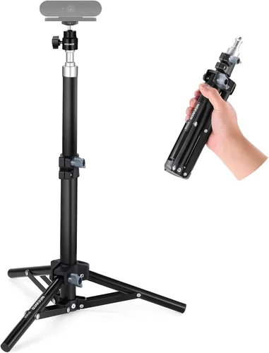 Vista 13 de NEEWER Versión de entrada Mini trípode para cámara, 360° pequeño soporte de escritorio portátil para DSLR, webcam, teléfono celular, soporte