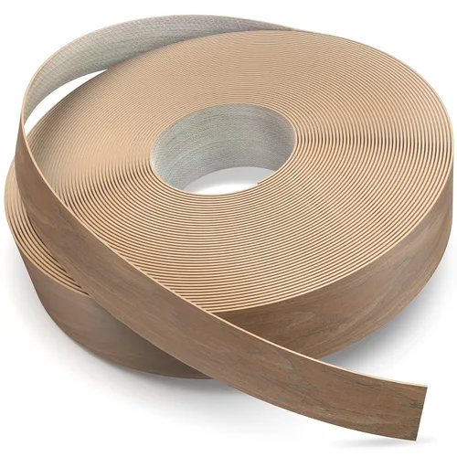 Vista 10 de YANYE Bandas de borde de abedul, rollo de 3/4 pulgadas x 50 pies de chapa de madera real bandas de borde pre-pegadas flexibles, bandas de cinta