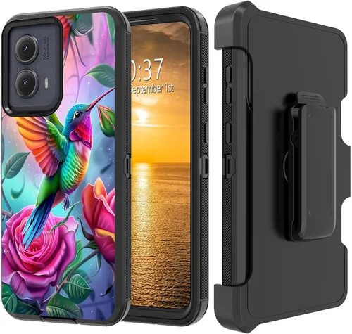 Vista 89 de Funda para Moto G Stylus 5G 2023 con funda de clip para cinturón y soporte, resistente de doble capa, resistente a prueba de golpes, para Motorola