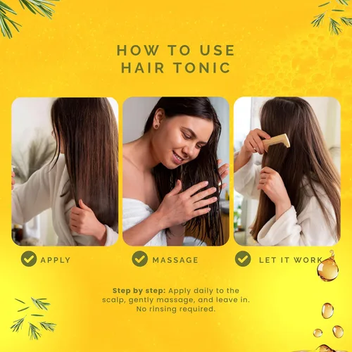 Vista 6 de Pili Natural Hair Tonic contiene extractos de pantenol, romero, quinina, árnica y caléndula que ayudan a fortalecer y nutrir los folículos pilosos