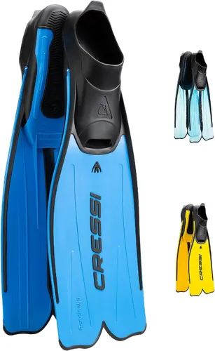 Vista 4 de Cressi - Aletas de esnórquel para adultos con bolsillo para pie completo, buen empuje, aleta ligera, Rondinella: Diseñadas y fabricadas en Italia
