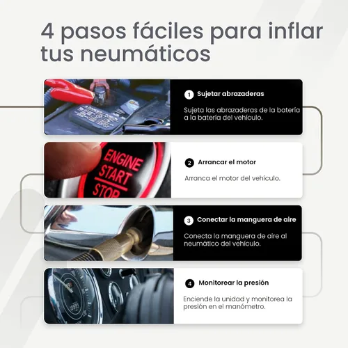 Vista 4 de Compresor de are portátil y paquete medidor de presión de neumáticos digital Viair., Compresor de aire , Plateado