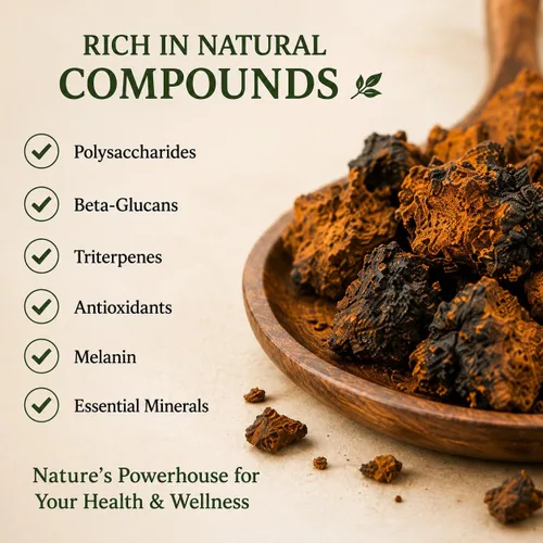 Vista 9 de Trozos de hongos chaga siberianos cosechados salvajes 3 oz (85g)