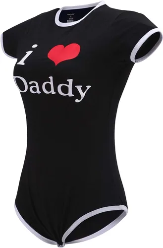 Vista 23 de Littleforbig Mameluco de algodón con estampado "I Love Daddy