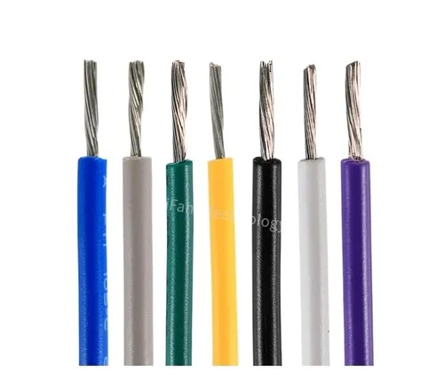 Vista 2 de Cable eléctrico de cobre Estañado de 10M, Cable Aislado de PVC, 14AWG, 16AWG, 18AWG, 20AWG, 22AWG, 24AWG, 26AWG, 28AWG, 30AWG, Blanco/Negro, UL1007
