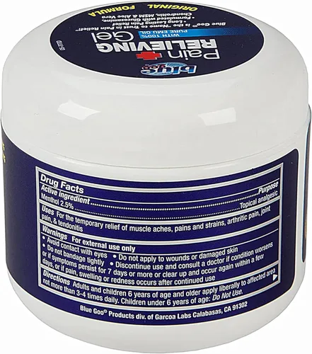 Vista 7 de Blue Goo Gel para aliviar el dolor: alivio para el dolor de espalda, cuello, músculos y articulaciones, enfriamiento de acción rápida y alivio