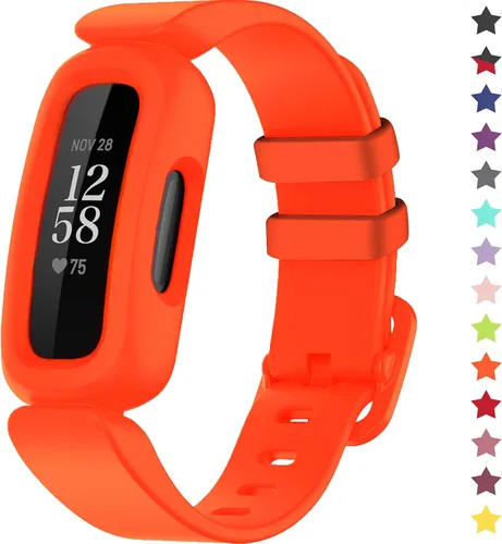 Vista 12 de Correas compatibles con Fitbit Ace 3, silicona suave, impermeable, accesorios de pulsera de reloj deportivo, correa de repuesto para Fitbit Ace 3