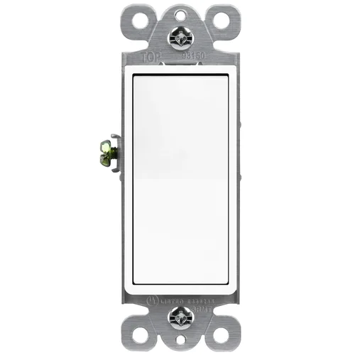 Vista 18 de ENERLITES Interruptor de luz de paleta decorativa de 3 vías, acabado brillante, un solo polo o tres vías, 3 cables, tornillo de puesta a tierra