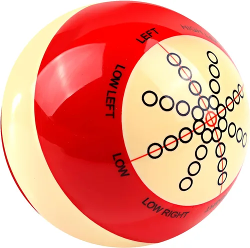 Vista 11 de GSE Billiard Training Cue Ball, AAA-Grade PRO Cup Standard Pool Cue Ball 2 puntos negros