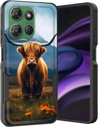 Vista 167 de para Moto G Play 4G 2024, funda de dos capas híbrida resistente y a prueba de golpes, PC duro + silicona suave protectora para Motorola Moto G Play