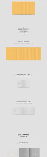 Vista 5 de DREAMUS THE BOYZ BE AWARE 7º Mini álbum CD+Photobook+Papel lírico+Tarjeta fotográfica+Selfie+Kit Especial+Seguimiento Sellado (Versión DENIAL)