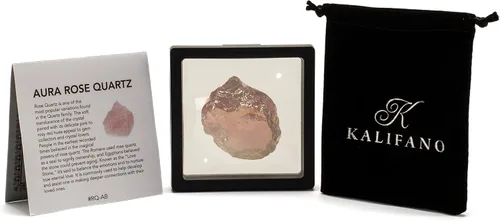 Vista 5 de KALIFANO Paquete de regalo de cristal definitivo: geoda de cuarzo Angel Aura, racimo de amatista y trozo de cuarzo rosa con piedras pulidas surtidas
