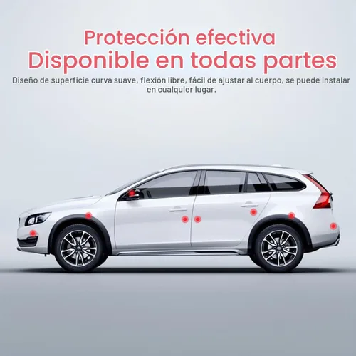 Vista 3 de 4 protectores de arañazos con diamantes de imitación para manija de puerta de auto, universales, para espejo retrovisor lateral, protector de borde