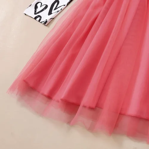 Vista 6 de PATPAT Vestidos de verano para niña, casual, de manga corta, tutú de unicornio para niñas, falda de tul de 4 a 12 años