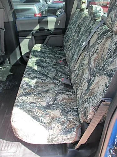 Vista 6 de Durafit Seat Covers, Juego de fundas de asiento delantero y trasero compatibles con Ford F150-F550 Super Crew 2019-2022 fabricado en tela