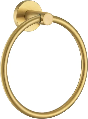 Vista 16 de APLusee Towel Ring for Bathroom Wall, Brushed Dark Gold Hand Towel Ring Holder, Heavy Duty SUS 304 Stainless Steel Modern Bathroom Accessories
