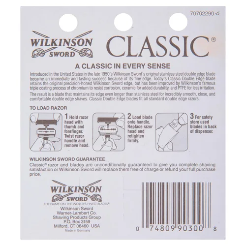 Vista 7 de Wilkinson Sword - Recambios de hoja de afeitar de doble filo para hombre, 5