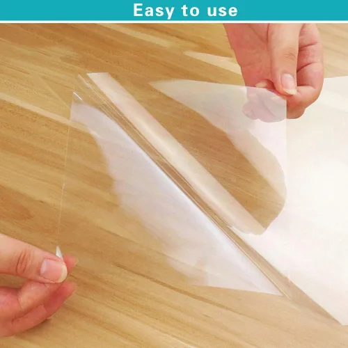 Vista 2 de Sufang 4 calcomanías de pared transparentes a prueba de aceite, papel tapiz protector de pared para cocina, protector de pared, impermeable