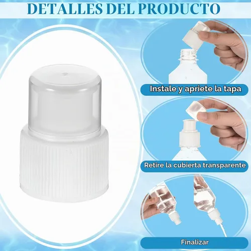 Vista 4 de Yulejo Tapas de repuesto de plástico para botellas de agua de 1.102 in, tapa de botella deportiva trenzada, tapa de botella de agua reutilizable
