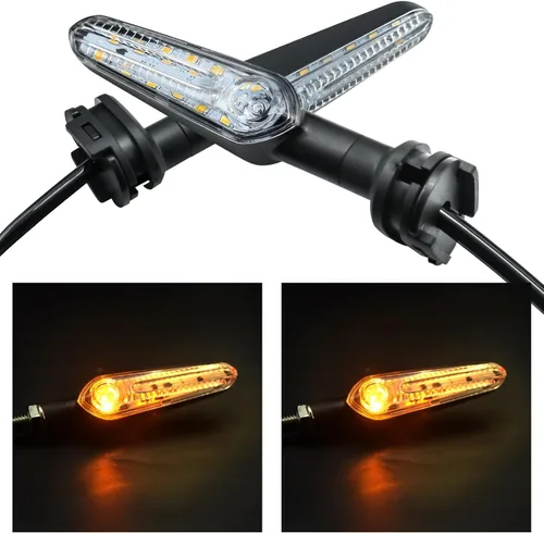 Vista 2 de 2 piezas de luces de señal de giro LED de reemplazo para YAMAHA MT07 Tracer 700 XJ6 FZ6 MT09 900 MT10 YZF R1 R3 R6 R6S FZ6 FZ1 FZ Fazer FZ6R FZ07