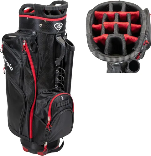 Vista 9 de Bolsa para carrito de golf Bolsa de golf A181 ligera 14 divisores de longitud completa Correas de hombro Múltiples bolsillos