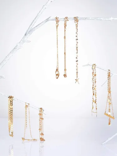 Vista 7 de Hicarer Tobilleras de 16 piezas de 14 quilates para mujeres y niñas, juego de tobilleras de plata y oro para niñas, tobilleras de playa bohemias