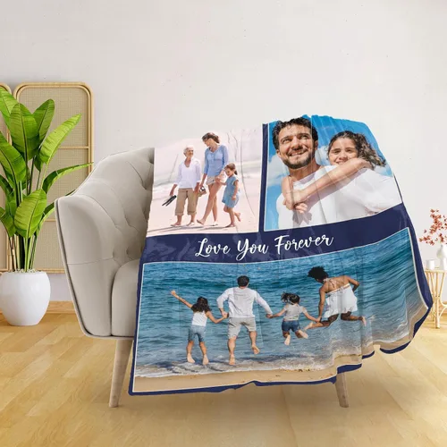 Vista 101 de Manta personalizada con imagen, manta personalizada con texto de fotos, manta de fotos personalizada para amiga, mamá y papá, regalos personalizados
