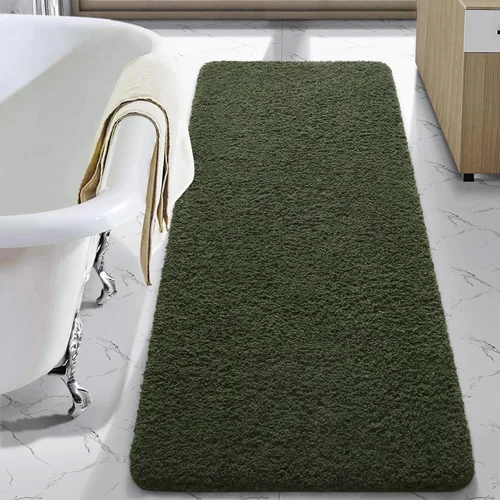 Vista 14 de LOCHAS Alfombra de baño de microfibra antideslizante de 36 x 24 pulgadas Gris