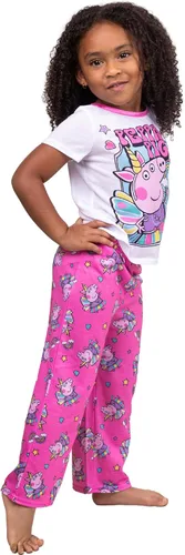 Vista 4 de Peppa Pig - Pijama de poliéster suave para niñas pequeñas