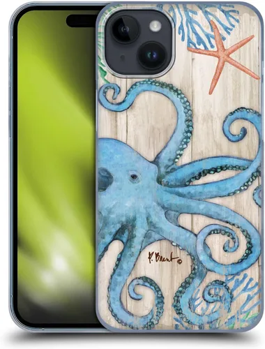 Vista 9 de Head Case Designs Officially Licensed Paul Brent Agate Mermaid Coastal Hard Back Case Compatible with Apple iPhone 15 Plus