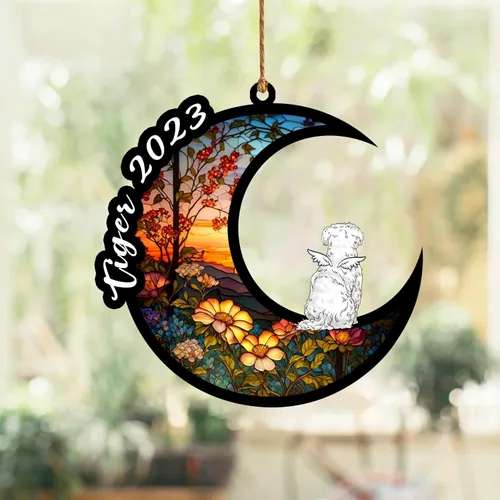 Vista 85 de Nazenti Atrapasoles conmemorativo para perros, adornos de Navidad personalizados para perros, adorno de Navidad, regalos conmemorativos para perros
