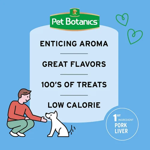 Vista 4 de Pet Botanics Training Rewards - Mini golosinas para perros, tocino, 4 onzas Ayuda en el entrenamiento, BotaniFits Botanical Blend, solo 1.5