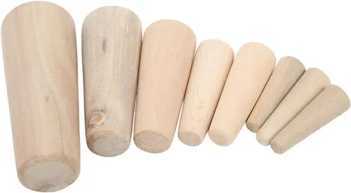 Vista 8 de Enchufe de madera marino a través del casco, tapones de madera suave cónica de emergencia, tapones de madera suave cónica, 10 piezas de drenaje
