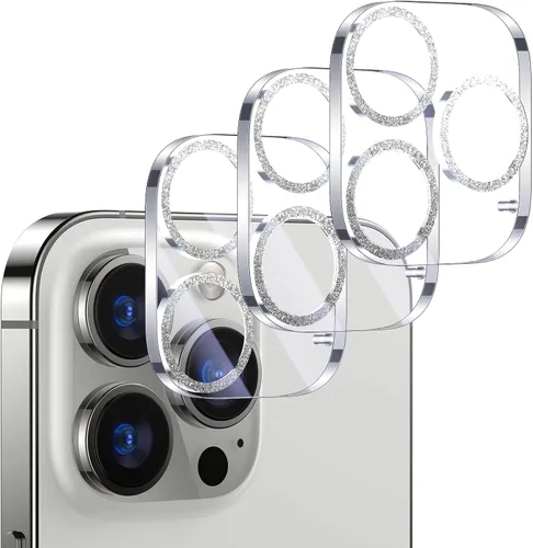Vista 48 de UniqueMe para Paquete de 3 Protectores de Lente de Cámara para iPhone 15 Pro/iPhone 15 Pro Max, [Protección contra Caídas] [Compatible con Fundas]