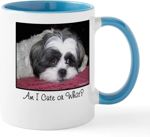 Vista 22 de CafePress Cute Shih Tzu Dog Mugs - Taza de café de cerámica de 11 oz (11.0 fl oz)