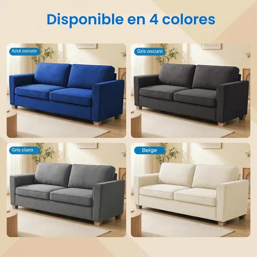 Vista 8 de Mjkone Sofá cama extraíble de 71 pulgadas de ancho con almohadas de espuma viscoelástica y colchón, sofá biplaza convertible 2 en 1 con cama