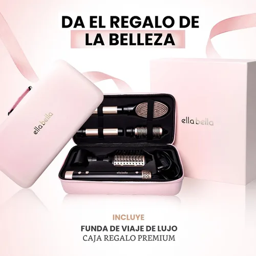 Vista 7 de ELLA BELLA® Estilizador profesional de aire caliente 6 en 1 • Potente juego de secador de pelo y alisador • Estilo sin daños por calor • Secado