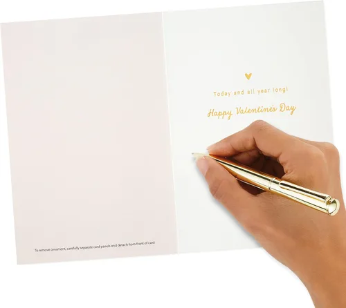 Vista 6 de Hallmark Tarjeta de San Valentín (adorno de corazón extraíble)