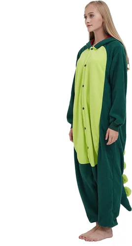 Vista 7 de SimZoo Adult Animal Onesie Pajamas, Men and Women's Animal Cosplay Costume Sleepwear, One-Piece Unisex Homewear