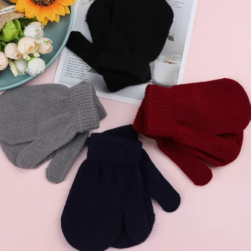 Vista 4 de Cooraby 12 pares de guantes de invierno unisex de punto para bebé