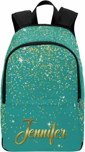 Vista 10 de MyPupSocks Mochila escolar personalizada con nombre personalizado mochila unisex, Multi 00, Personalizado