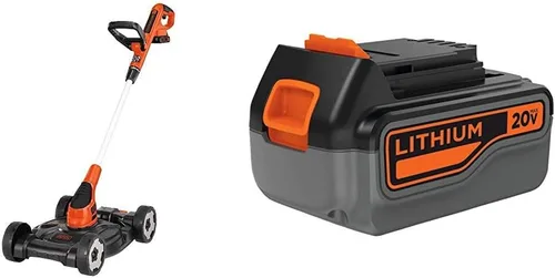 Vista 3 de BLACK+DECKER Cortacésped 3 en 1 con batería de litio adicional de 2.0 amperios hora (MTC220 y LBXR2020-OPE)