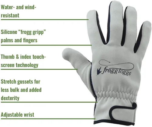 Vista 3 de Frogg Toggs Guantes de forro polar Frogg Fingers