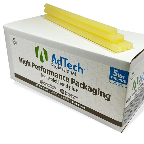 Vista 7 de AdTech Barras de pegamento profesional industrial de alta resistencia, tamaño completo de 10 pulgadas, transparente, alta temperatura, tiempo